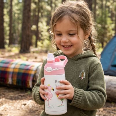 Gourde enfant pour l'école et les période de sport ou d activité physique transmettez vos valeur écologique en montrant l'exemple .