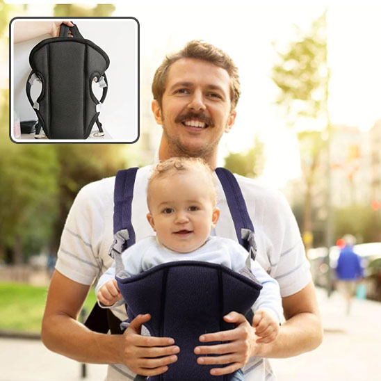 Porte bébé avec papa