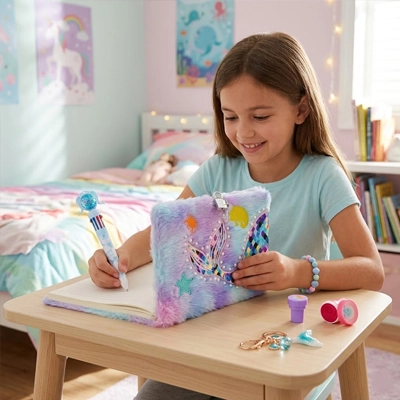 Journal intime fille pour fille de 5 à 15 ans écrire, dessiner. coller et créer un cadeau qui fait rêver
