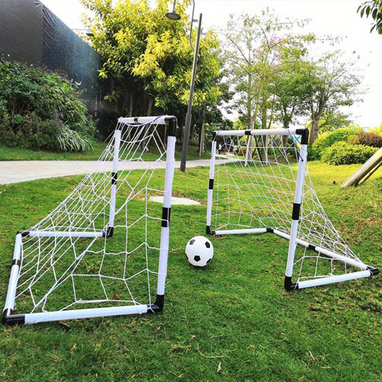 Cage de foot enfant idéal pour la salle de jeu, le terrain extérieur, un cadeau idéal enfant de 2ans à 8 ans