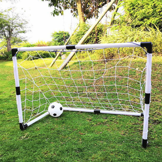 Cage de foot enfant petit taille s'utilise des 2 côtés pour joueurs plus grands ou plus petits