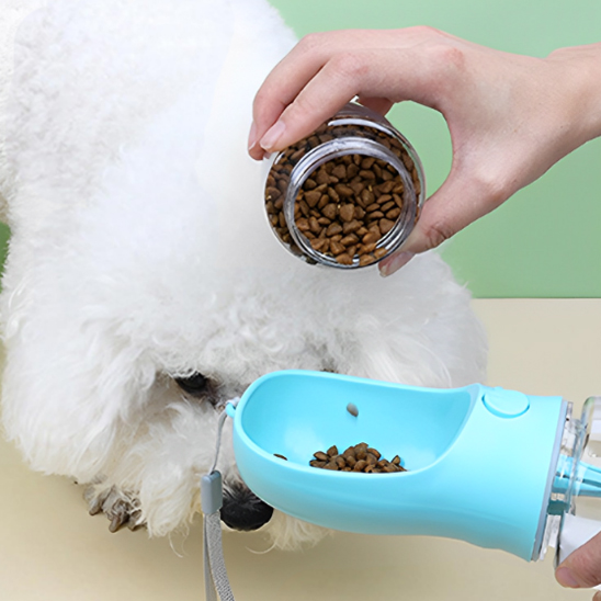 Gourde pour chien • JappySource™: Gamelle intégrée inclinée