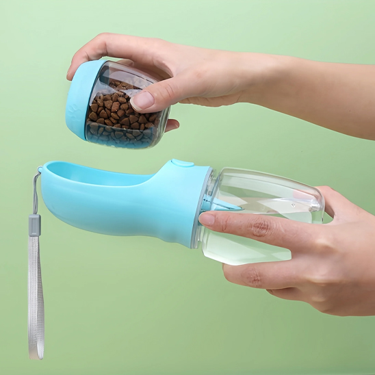 Gourde pour chien • JappySource™: Capacité double compartiment