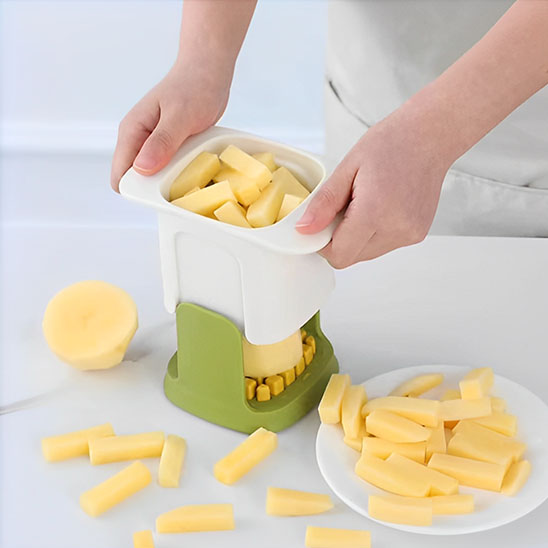 Coupe frites professionnelles avec frites maison