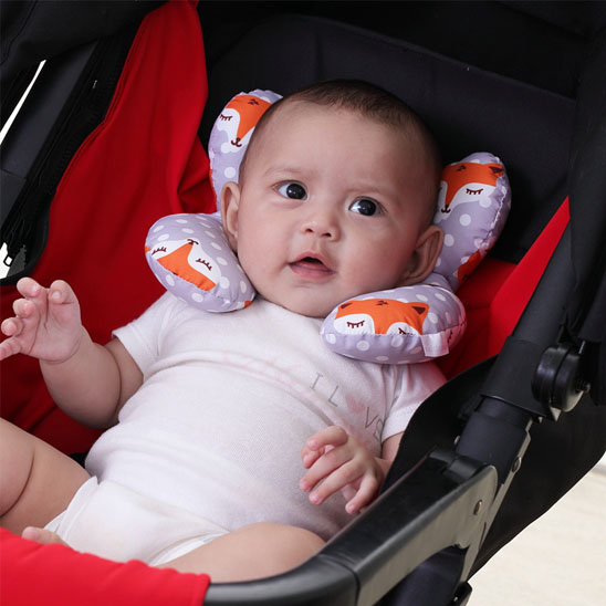Cale tete bebe lavable, douillet et protection pour le bébé pendant ses périodes assis et coucher