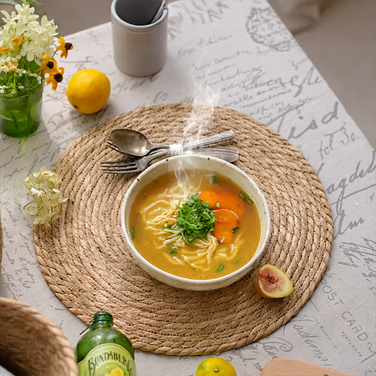 Set de table rond protection efficace