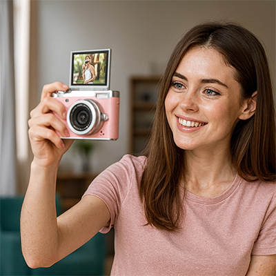 Appareil photo compact petit, léger idéal pour jeune photographe en herbe