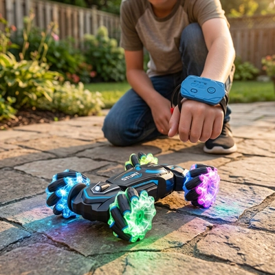 Voiture télécommandée enfant cadeau garçon idéal pour les 4 ans et plus  pile rechargeable