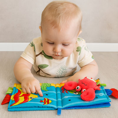 Livre bebe en tissus