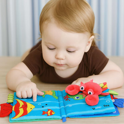 Livre bebe en tissus