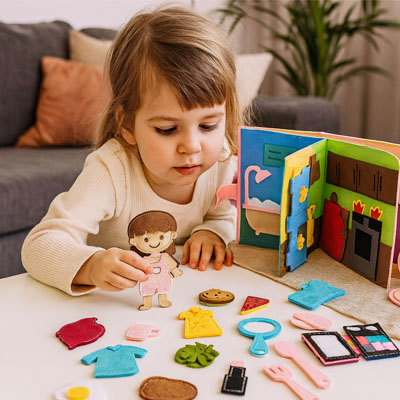 Livre bebe en tissus