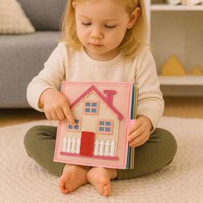Livre bebe en tissus
