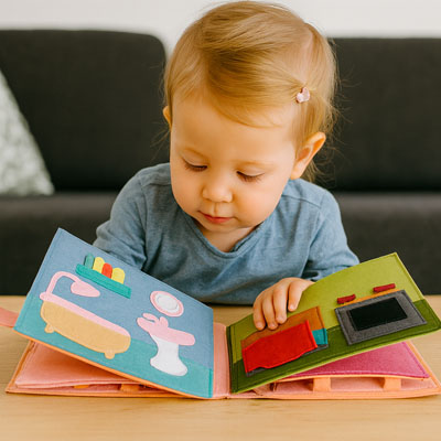 Livre bebe en tissus
