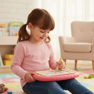 ardoise magique la tablette à dessiner des tout petit pour pratiquer leur motricité et les tracés