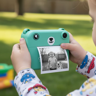 Appareil photo instantané enfant M.ours Photo imprime tes meilleurs prise papier thermique écologique