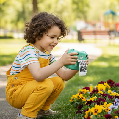 Appareil photo instantané enfant le meilleur cadeau à offrir, rend votre enfant fier et indépendant