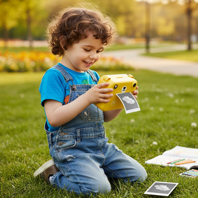 Appareil photo instantané enfant Ours photo amuse les enfant  stimule l'esprit, des idées de projets