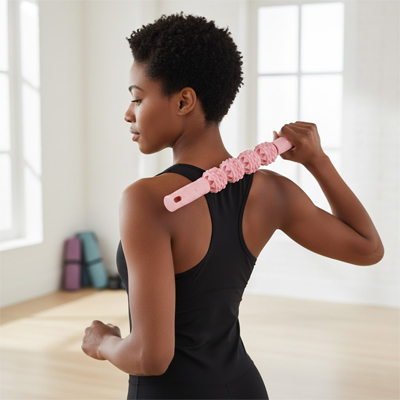 Rouleaux de massage rose
