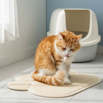 Tapis litière Chat