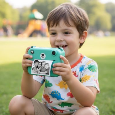 Appareil photo enfant instantané double le plaisir de créer sur de nouveau matériaux artistiques