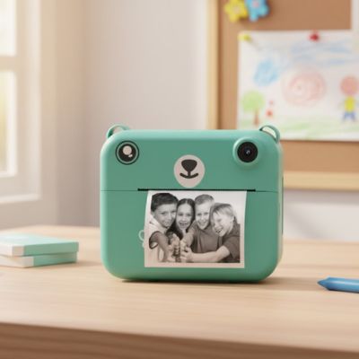 Appareil photo enfant instantané avec rouleau de papier thermique écologique et facile d'emploi