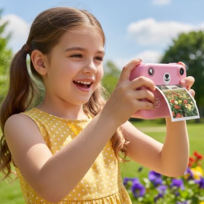 Appareil photo enfant instantané pourfille et garçon 4ans à 14ans créatif ouvre l'esprit créatif