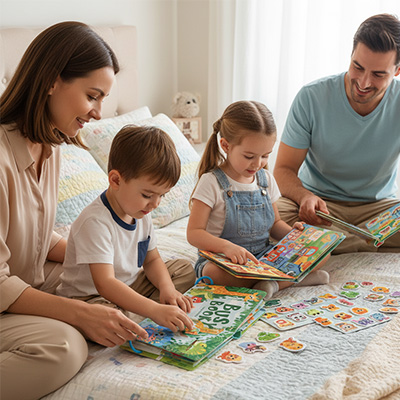Livre pour enfant idéal à lire en famille et à répondre aux nombreuses question et pièces à velcro
