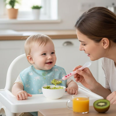 Cuillère pour bebe conception sans BPA