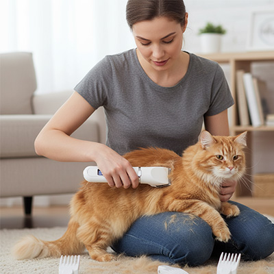 Tondeuse chat sans fil pour mobilité maximale
