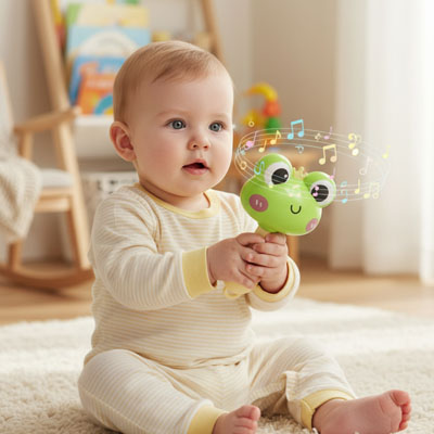Hochet-bebe-grenouille-amusante