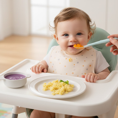 cuillère apprentissage bébé  découvertes gustatives