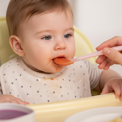 cuillère bébé apprentissage alimentaire