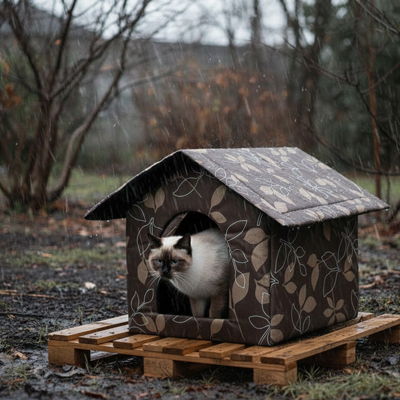 Maison pour chat extérieur