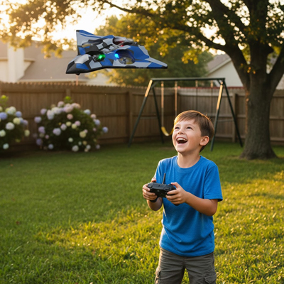 Avion télécommandé enfant camo bleu