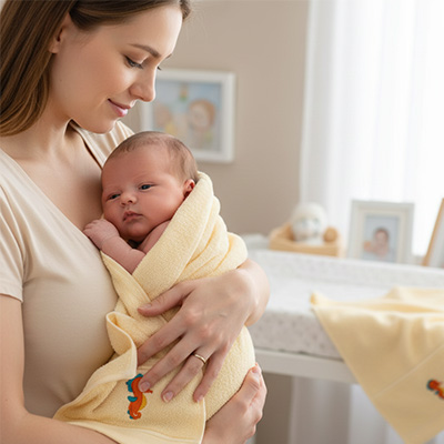Serviette de bain bébé