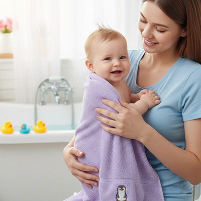Serviette de bain bébé