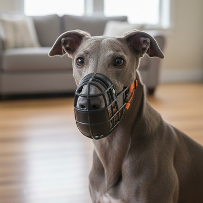 Museliere pour chien plastique réglable lévrier italien