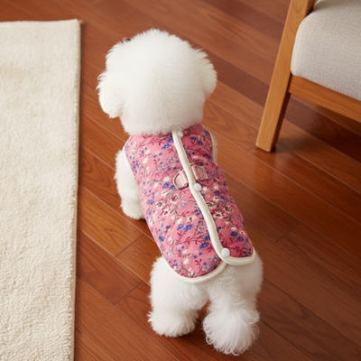 Manteau Chien Rose caniche