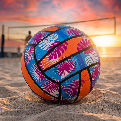 Ballon volley idéal pour la plage, la piscine, les fêtes et le jeu quotidien des enfants.
