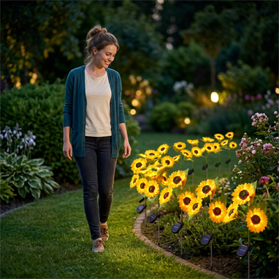 lampe-solaire-de-jardin-tournesol-polyvalente