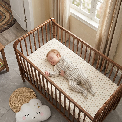 Drap housse lit bébé 