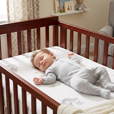Drap housse lit bébé lavable en machine