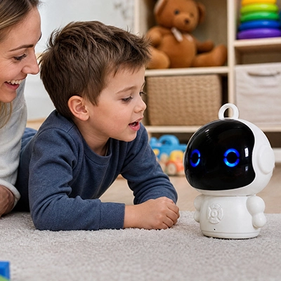 Robot jouet Pour accompagner les enfants dans leurs activités, leur devoir ou pour la jasette