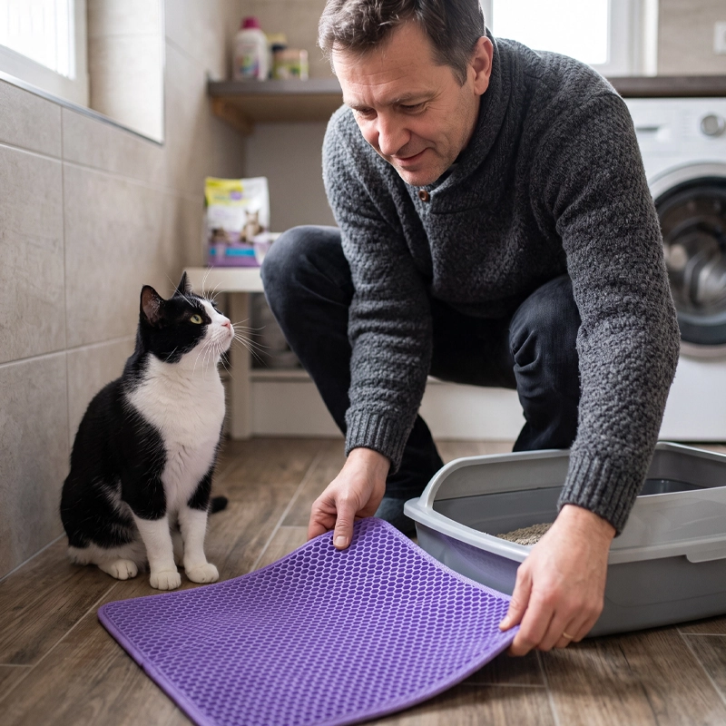 Tapis litière Chat