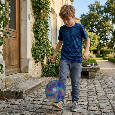 Ballon foot résistant et performant aide l'enfant à prolonger ses entraînements et améliorer ses compétences