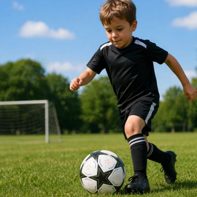 Ballon foot pour joueur enfant et préadolescent, robuste
