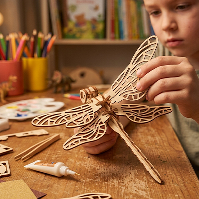 Puzzle 3d en bois écologique cadeau enfant 6 ans et plus thème Insectes